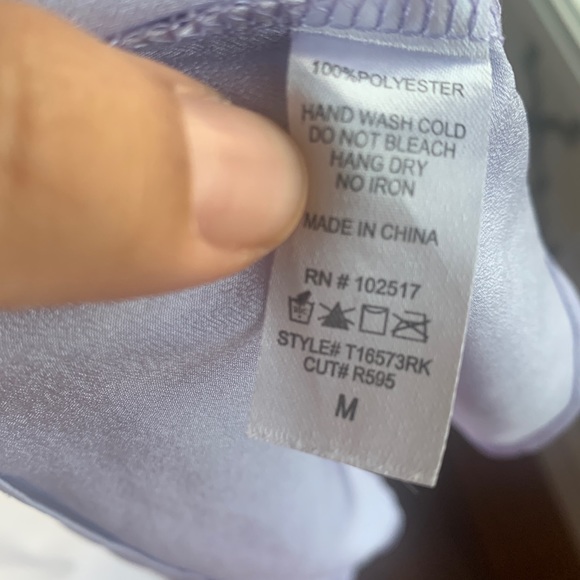 Buy 1, Get 2 free Soprano Periwinkle/ lavender flowy  racerback tank shell - Picture 7 of 8